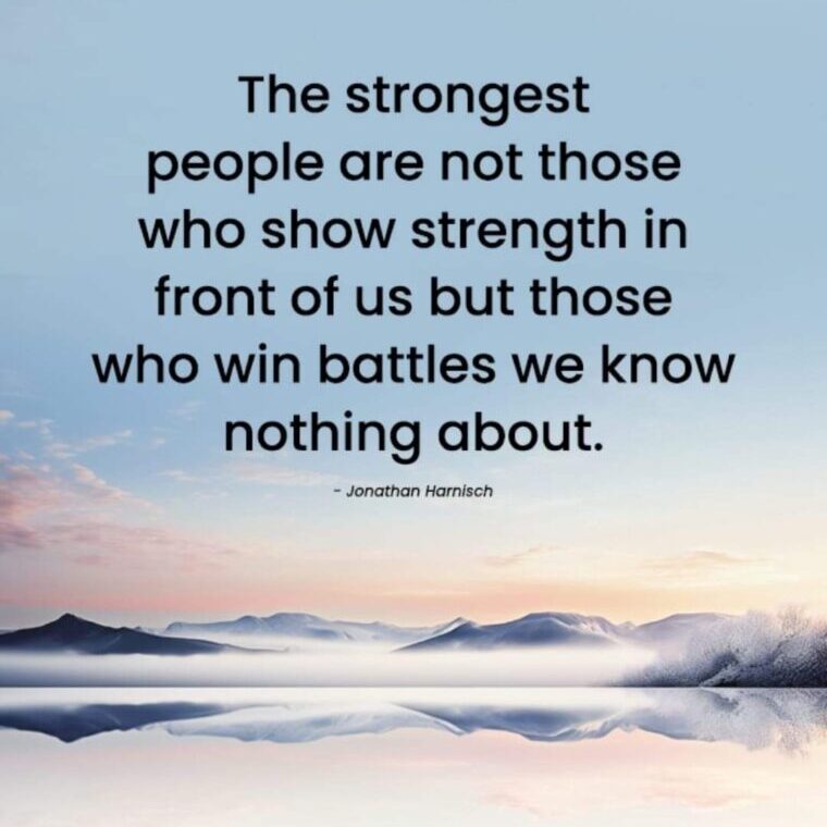 A quote about strength and people